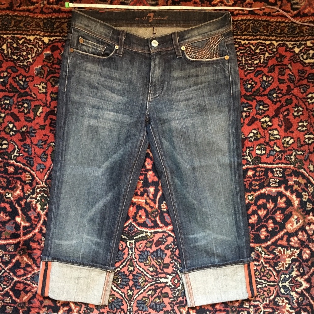 Seven for All Mankind Capri Mia Crop Denim 27